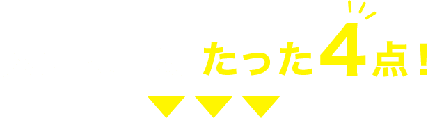 入力項目はたった4点!